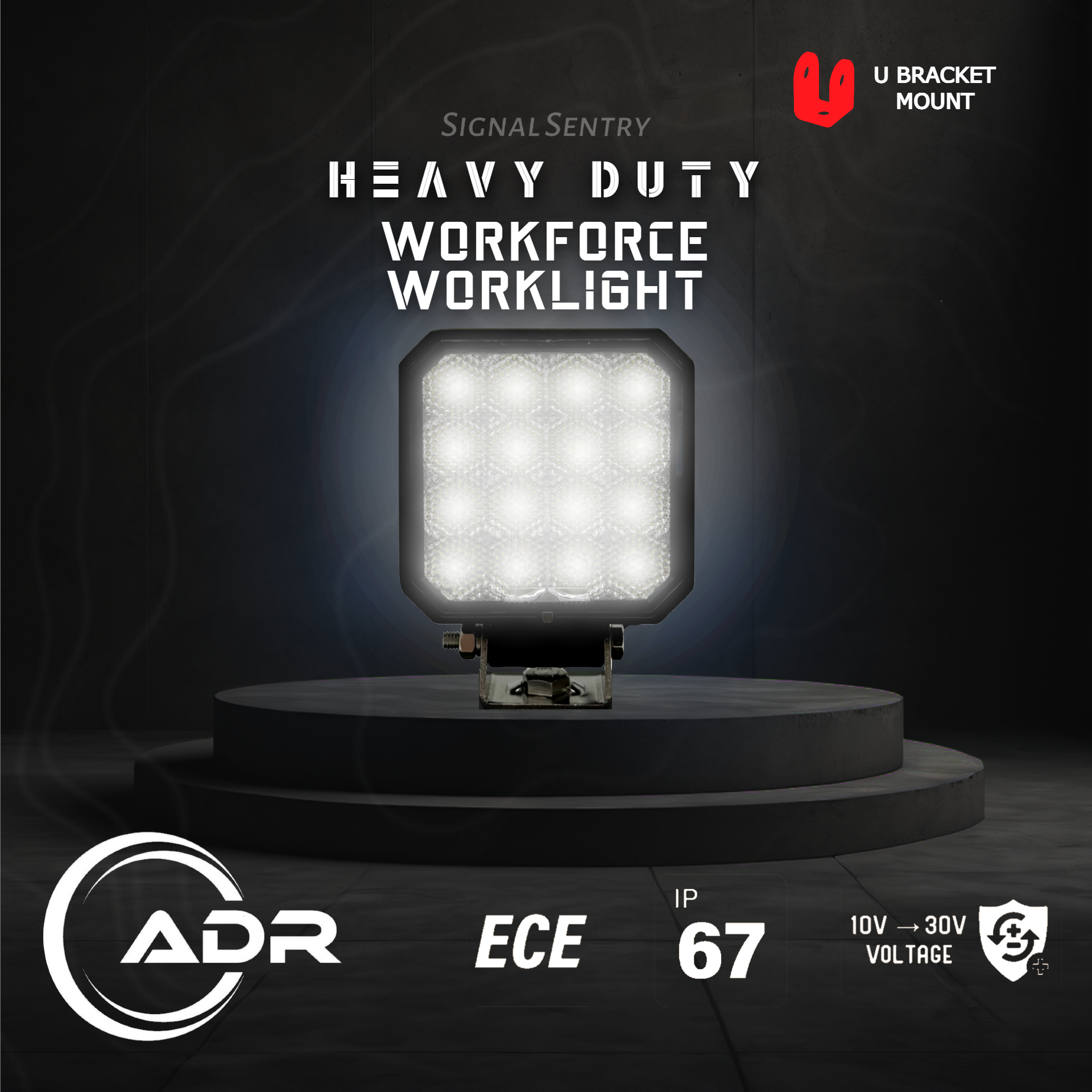 WorkForce Mini Heavy Duty LED Work Spot Light – Signal Sentry